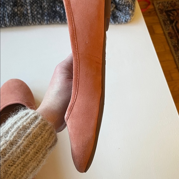 Madewell Coral Suede Ballet Flats 7 - Picture 9 of 10